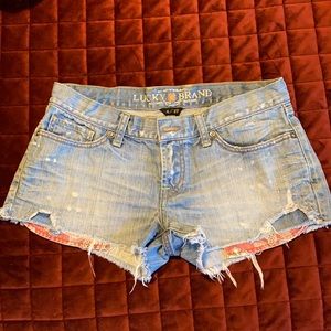 Lucky Brand Denim Riley cut off shorts size 4/27
